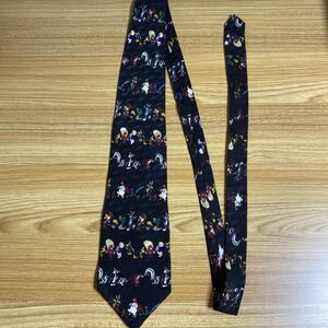 Vintage Looney Tunes Character Tie Looney Tunes Mania 1996 VTG 90s Black